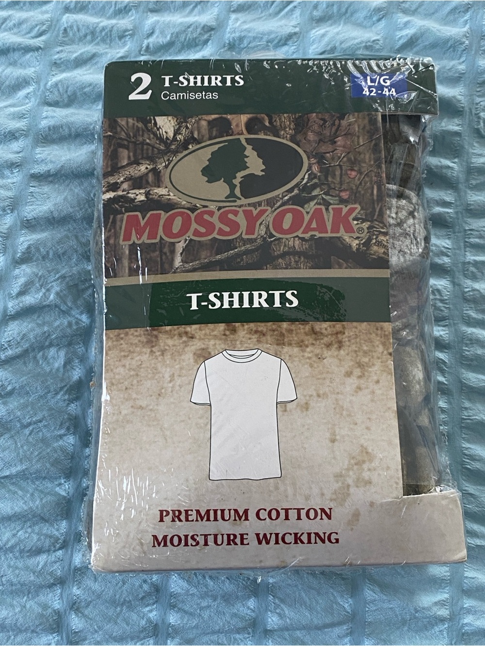 Mossy Oak Camouflage Short Sleeve T-Shirts - Green/Brown Camo